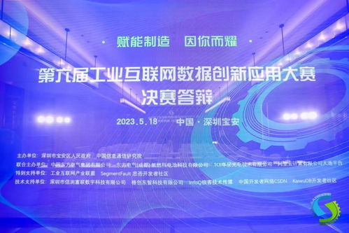 第六屆工業互聯網數據創新應用決賽在深舉行 釋放工業數據價值，賦能產業數字升級